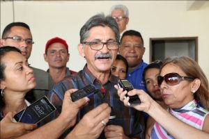  José “Papel” Sosa, vocero del Batallón Comunicacional Bolívar-Chávez, manifestó su rechazo a la prórroga del decreto “insólito e infame” de Estados Unidos (Foto: Ciudad Maracay)