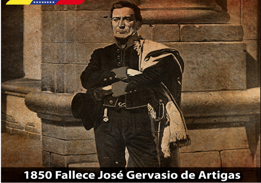 Mandatario Nacional recordó 168 años de la muerte de José Gervasio de Artigas